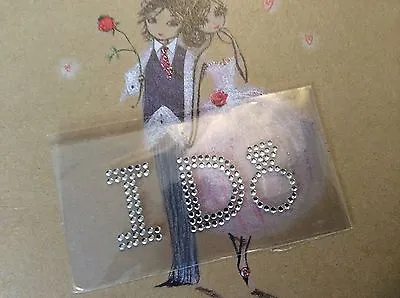 I Do Diamante Crystal Wedding Shoe Sticker RING Rhinestone 60x25mm Post Free  • £2.25