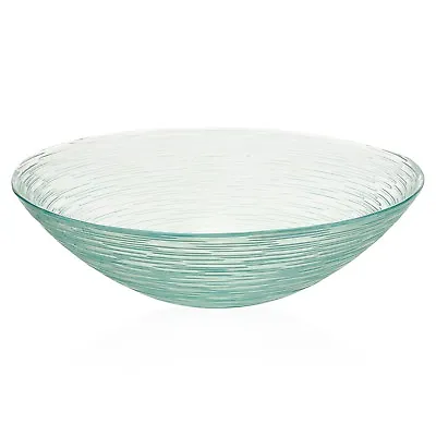 Glass Round Salad Fruit Bowl Arrangements Display Centerpiece Serving Dish Decor • £69.90