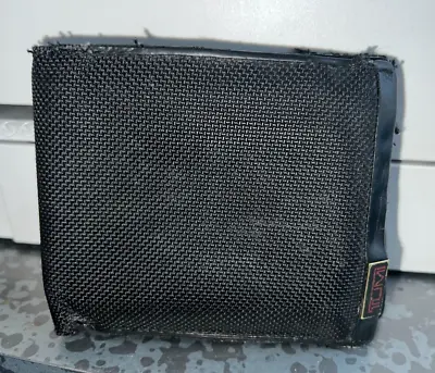 TUMI Black Wallet Leather Ballistic Nylon Billfold Alpha AUTHENTIC Money • $10.85