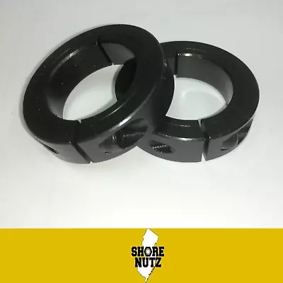 (2ea) 1-1/4  Single Split Steel Shaft Collar Black Oxide  Sc125s Clamp New • $11.80