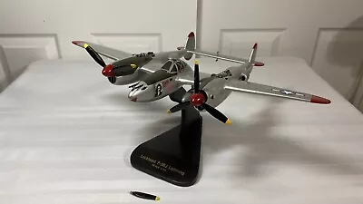 Executive Series Lockheed P-38J Lightning  Marge  1/40 Scale Mahogany Model • $125