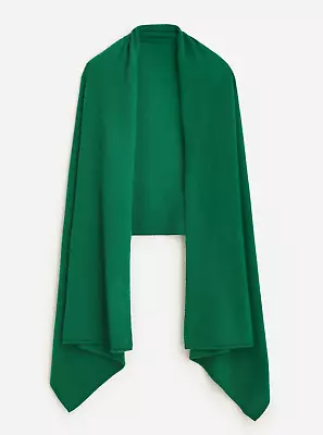 NWT J.Crew Women's Luxe Oversized 100% Cashmere Wrap Scarf Autumn Pine SOLD OUT • $134.99