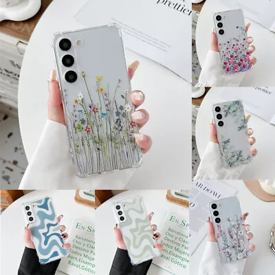 For Samsung S23 Ultra S20 FE A14 A54 Clear Cute Soft Shockproof Phone Case Cover • £4.95