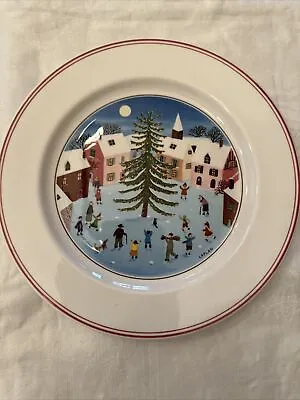 Villeroy & Boch Naïf Christmas Salad Dessert Plate 8 1/4  Laplau • $12.50