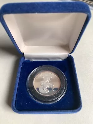 1991 Mickey Mouse  Mickey's Luck  Commemorative Coin 4th Series (PURE SILVER) • $54.95