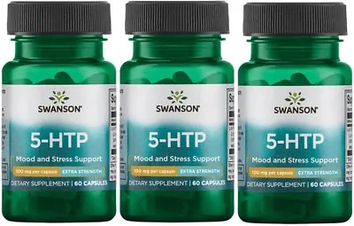Swanson Extra Strength 5-HTP 100 Mg 180 Caps Natural Sleep Mood Stress Support • $20.35
