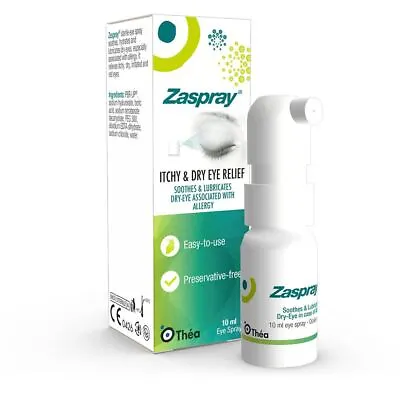 Zaspray 3-in1 Allergy Eye Spray - Itchy & Dry Eye Relief 10ml • $31.97