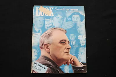 1940 January 16 Look Magazine - Franklin D. Roosevelt Cover - E 10160 • $45