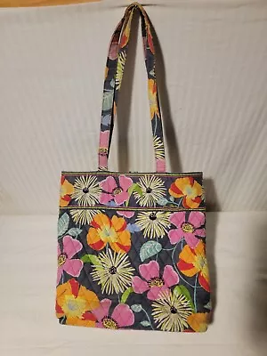 Vera Bradley Vera Toggle Tote Bag Purse Jazzy Blooms Large • $25