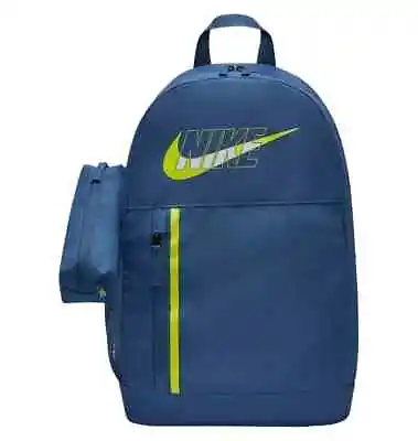 Nike Elemental Backpack School Travel Gym Bag Blue White 20L Bag DO6737 410 New • $35.99