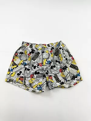 Vintage Mickey Mouse Boxers Medium M Shorts Mickey & Co Mickey Basketball 90s • $28.85