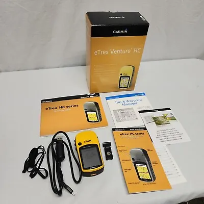 Garmin ETrex Venture HC Handheld GPS Unit Satellite Yellow Portable • $89