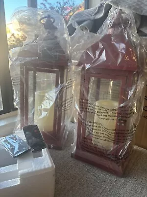 Candle Impressions 2 - Indoor/Outdoor Tabletop Lantern 17  Flameless Candle NEW • $95