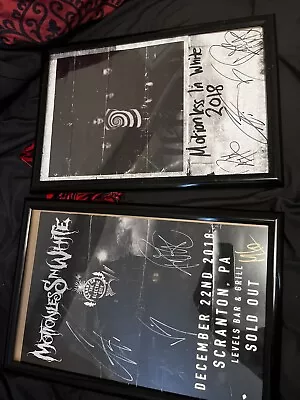 MOTIONLESS IN WHITE Band SIGNED + FRAMED 18x24 Poster • $125