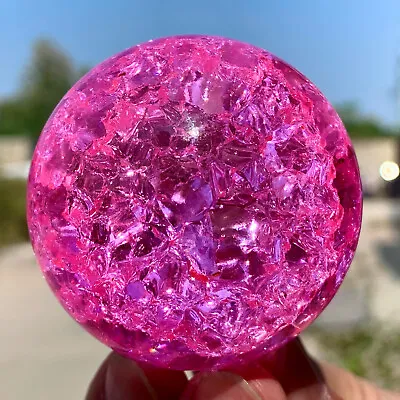 167G  Natural Titanium Rainbow Quartz Sphere Crystal Ball Healing • $51.75