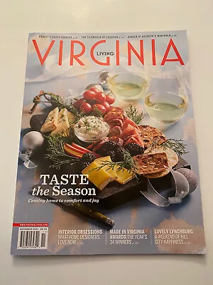 $8.95 • Buy K) Virginia Living December 2021 Christmas Holiday Food Interior Home Design