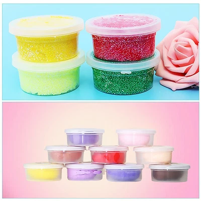 $11.01 • Buy 20 Pc Slime Storage Containers Foam Ball Storage Cups Containers With Lids NF