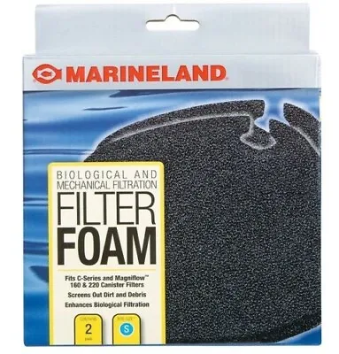 Marineland PA11481 C-160 & C-220 Canister Filter Foam 2-Pack • $7.15