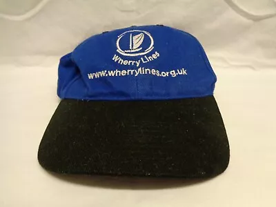 Wherry Lines Sailing Men's Baseball Cap Blue Trucker Adjustable Hat • £9.99