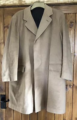 Cashmere Baron Of Piccadilly Vintage 60’s Beige Knee Length Coat Approx L • £30