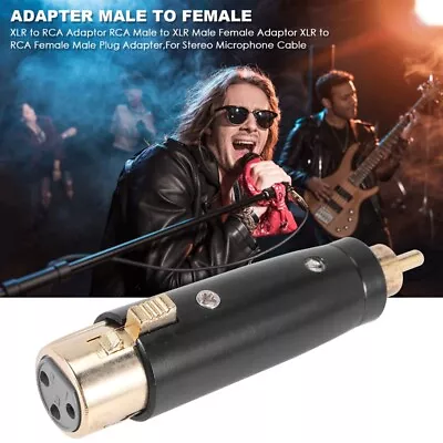 XLR To RCA Adaptor RCA Male To XLR Male Female Adaptor XLR To RCA Female6134 • £4.98