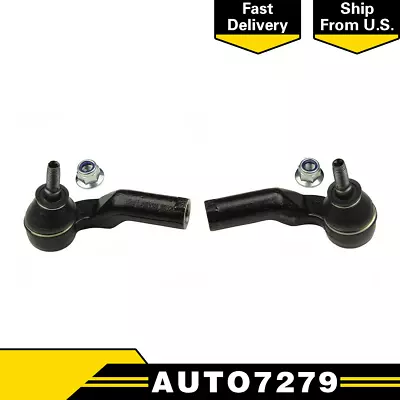 Moog Steering Tie Rod Ends Outer Left & Right 2 Pcs For 2004-2011 Volvo S40 • $80.93