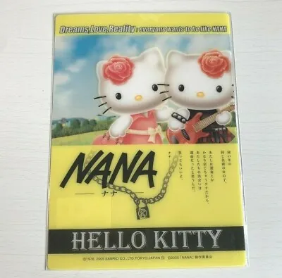 $45 • Buy NANA Hello Kitty Collaboration Shitajiki Plastic Sheet Ai Yazawa 2005 Japan