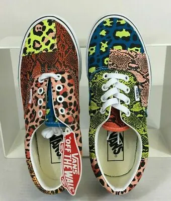 Vans Era Patchwork Animal Print Leopard/Snake Skateboard Shoes Women's 5 5.5 7 • $27.59