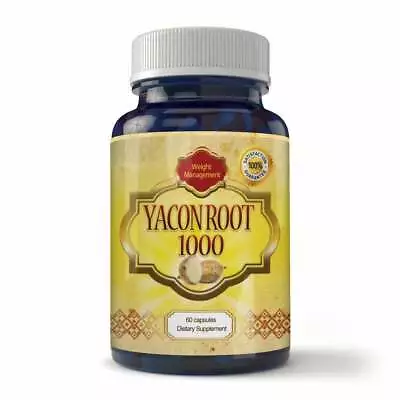 Yacon Root 1000 Sonchifolia Smallanthus Diet Slimming Weight Management Capsules • $25.99