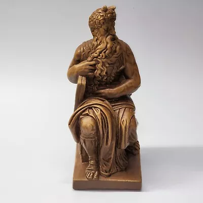 Bronze Bonded Marble MICHELANGELO'S MOSES Statue Bust - Greek Roman Home Decor • $84.97