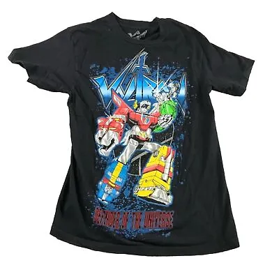 Voltron Defender Of The Universe Shirt Men Medium Black Cotton Short Sleeves Tee • $25.84