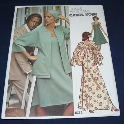 Vintage Vogue Americana Pattern #1032 Carol Horn Jacket And Dress Size 14 Uncut • $16.79