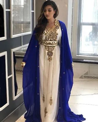 Dubai Moroccan Royal Kaftan Abaya Modern Islamic Farasha Long For Women Dresses • $125.66