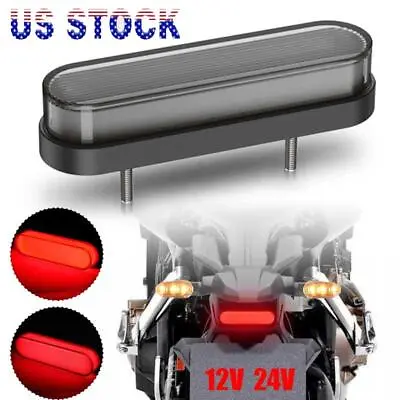 Universal Motorcycle Rear Stop Brake Tail Light Red LED For ATV UTV Dirt Bike • $10.98