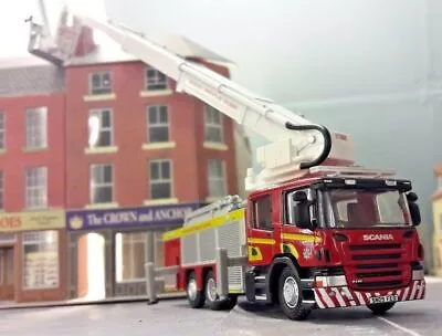 1:76 Scania Fire Engine Oxford Angloco Verna Combined Aerial Ladder Model OO/00 • £24.95