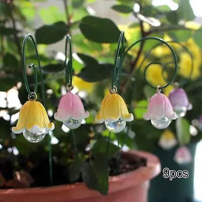 9x Miniature Fairy Garden Lantern Decor Lily Of The Valley Hanging Lantern • £9.12