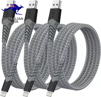 Iphone Charger Lightning Cable 3 Pack 3FT [Apple Mfi Certified] For Apple Charg • $15.99