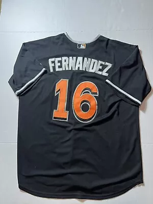 MLB Miami Marlins Pitcher Late Jose Fernandez Jersey Size XXL Free Shipping • $45