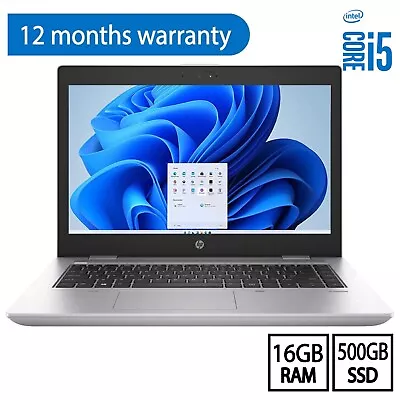 HP ProBook Business Laptop 14  FHD Intel  I5 16GB 500GB SSD Cam Windows 11 • $350