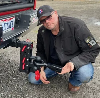 Adjustable Drop Rise Pintle Utility Trailer Hitch Heavy Duty 2  2.5 3.0 Inch • $399