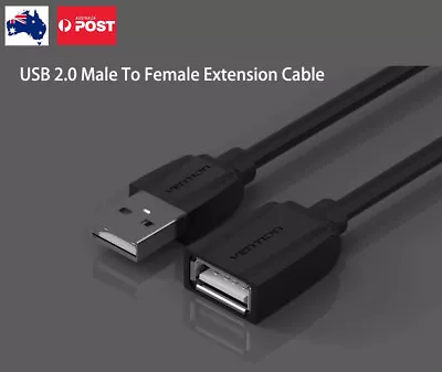 $6.99 • Buy USB Extension Male To Female USB 2.0 Wire Cable Cord 1M 2M 3M 5M