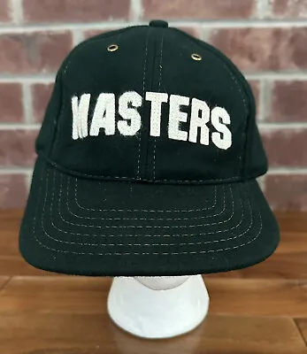 Vtg Masters Golf Wool Hat Union Made American Needle USA Green Cap Strapback • $75