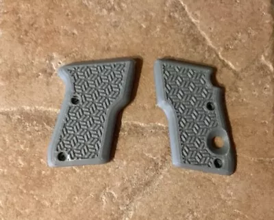 Beretta 21a Bobcat Textured Grips In Classic Gray **Replacement Grips** ⚡️ • $14.99