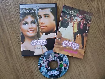 GREASE : Widescreen Edition With Songbook (DVD 2002) • £1.99