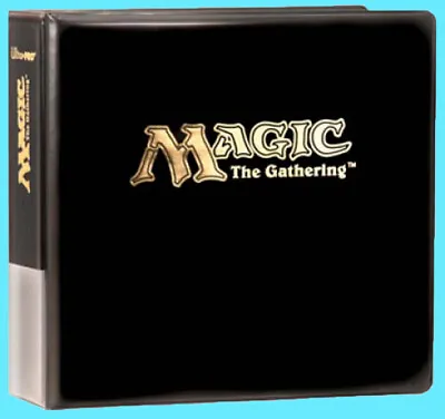 Ultra Pro MAGIC THE GATHERING GOLD STAMPED 3-RING Card Storage Binder Mtg Album • $34.99