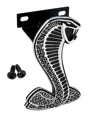 1999-2004 Mustang Cobra Front Bumper 4  Grille Snake Emblem W/ Bracket & Screws • $27.67