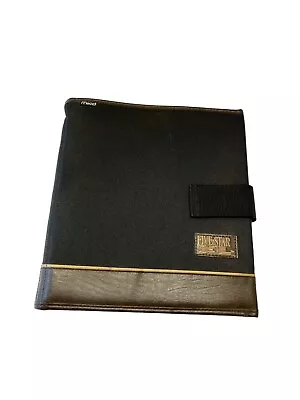 Vintage 5 Five Star XL Mead Binder Trapper Keeper Black/Brown 90s • $14.99