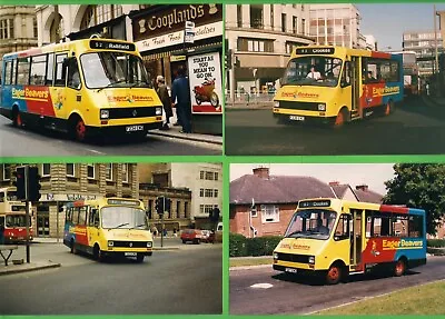 £4.25 • Buy 4 Sheffield Bus Photos ~ SYT Eager Beavers - Renault S56 Minis On The 52 - 1989