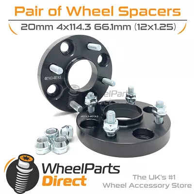 Bolt-On Wheel Spacers  4x114.3 66.1 20mm For Nissan 200SX S13 (4 Stud) 89-94 • $62.22