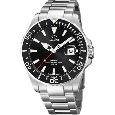 Jaguar Executive Watch J860/D Black Dial And Black Bezel 43.50mm Diameter • £229.09